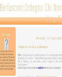 <B>Berlusconi insulta chi vota No<br>in Rete il blog degli indegni</B>